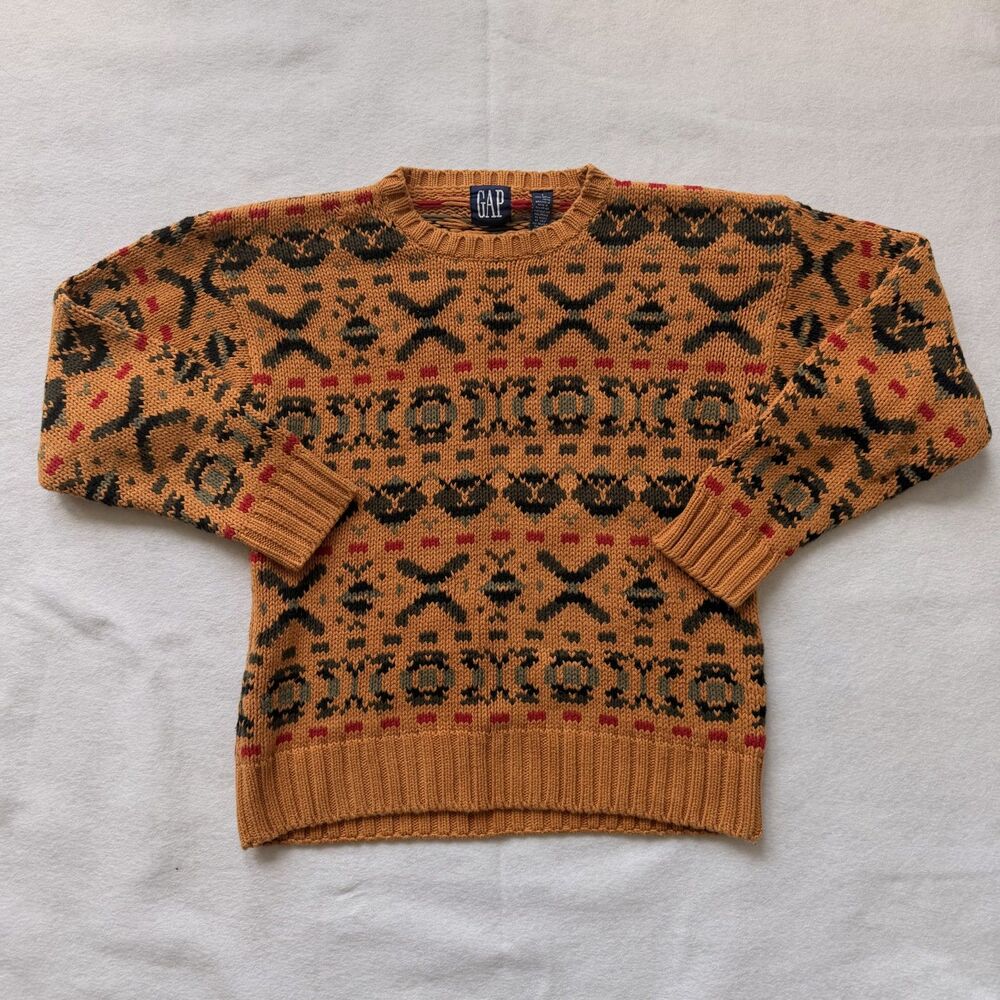 90s Old Gap Heavy Cotton Unisex Grandpa Sweater
